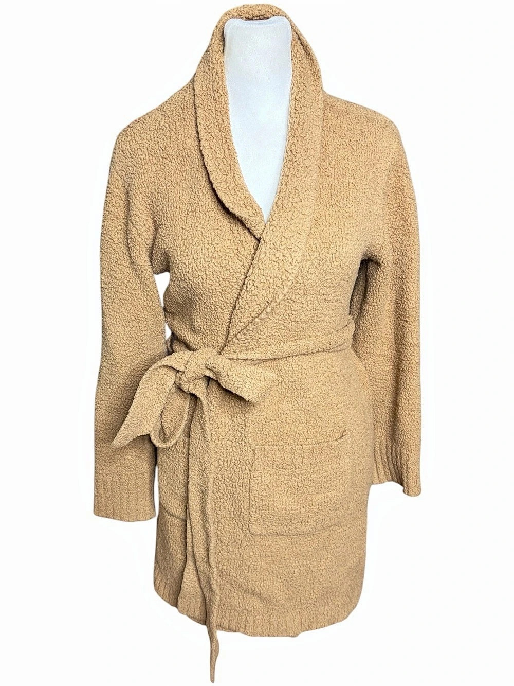 SKIMS Teddy Wrap Coat in Brown Size S/M Like New